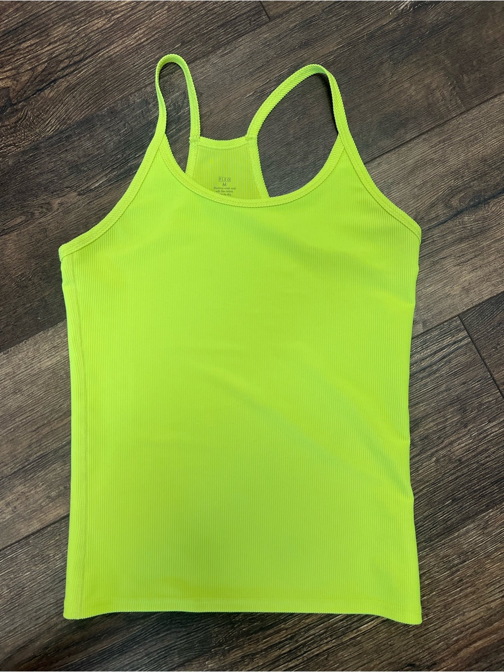 Fleo Neon Lime Racerback Tank Top